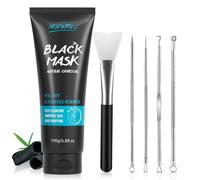 Masque anti-points noirs POP MODERN.C, masque peel-off au charbon de bambou, kit 3 en 1 pour soins de la peau, masque facial noir nettoyant en profond