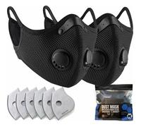 Masque anti-poussière - VIREX® - Protection 6 couches - Technologie de filtre EAPI - Réutilisable et lavable - Ajustable