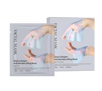 Masque anti - rides Deep collagen - 83% de collagène à difficile teneur en molécules conçu pour raffermir et hydrater, effacer le teint et estomper les ridules (Pack de 5)