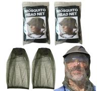 Masque Anti Tête de Moustique Net Moustiquaire TêTe Moustique Net Chapeau De Masque Anti-Moustique ExtéRieur,Filet Repoussant Les Insectes,Mosquito TêTe Filets Moucheron