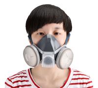 Masque anti-virus a double reservoir pour protection contre la pulverisation de peinture
