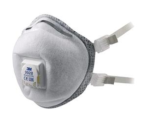 Masque antipoussière coque spécifique soudage 3M™ 9928 - FFP2, avec soupape Coolflow™ et joint facial, Certifié EN sécurité