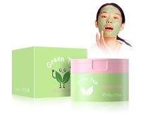 Masque Argile à Base De Thé Vert, Cosmétique Naturel Contre Les Boutons, Points Noirs Et Acné, Soin Anti-âge Pour Peau Sèche Et Impure, Masque Purifiant En Profondeur Pour Le Visage, 100g