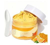 Masque Argile Curcuma 120g Nettoyant Profond Visage Améliorant Teint Soin | Texture Soyeuse Et Crémeuse Facile À Étaler, Nettoie Doucement Les Pores Avec Une Utilisation Régulière.