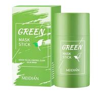 Masque au thé vert en stick purifiant à l'argile pour contrôler l'huile du visage - Rétrécit les pores - Élimine l'acné - Masque fin et solide - Soin du visage - Équilibre le ton de la peau - Thé vert