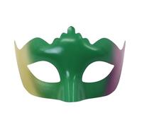 Masque Bal Homme, Demi-Visage RéTro pour FêTe Et Performance ScéNique avec Motif Or Violet Vert