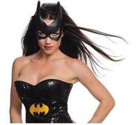Masque Batgirl - HORRORSHOP - Accessoire de déguisement - Noir - Adulte