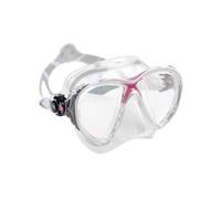 Cressi Masque de plongée Big Eyes Evolution Crystal Silicone haut de gamme Clair/Rose