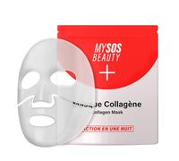 Masque Bio-Collagène My SOS Beauty - Masque Visage au Collagène Marin & Acide Hyaluronique - Hydratation Intense, Resserre les pores et traite les rides - Masque Anti-Âge Pour une Peau Éclatante