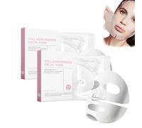 Masque Bio Collagene Visage, Mask Collagen, Masque Collagene Mask, Masque Bio Collagene Visage, Bio-Collagen Real Deep Mask, Collagen Mask Overnight (2PC)