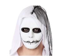 Masque blanc bouche cousue adulte