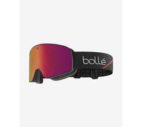 Masque Bollé Nevada noir avec verre à effet miroir Volt Ruby violet