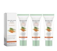 Masque Bonne Mine Carotte, Masque Carotte, Carrot Facial Mask, Végan Nettoyage En Profondeur, Hydratation Et éclat De La Peau, Réduire Les Rides Fines 100 g (3pcs)
