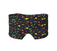 Masque cache-oreilles et yeux avec imprimé Dinosa - Bandeau réglable pour yoga et voyage - Garde au chaud - Aide confortable à l'ombre