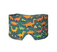 Masque cache-oreilles et yeux avec imprimé dinosaure - Bandeau réglable pour le yoga et les voyages - Garde au chaud - Aide confortable à l'ombre