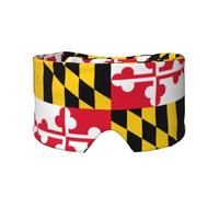 Masque cache-oreilles et yeux avec imprimé drapeau du Maryland - Bandeau réglable pour yoga et voyage - Garde au chaud - Aide confortable