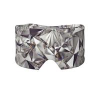 Masque cache-oreilles et yeux avec motif abstrait à paillettes et strass - Bandeau réglable pour le yoga et les voyages, garde au chaud et confortable