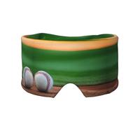 Masque cache-oreilles et yeux imprimé baseball - Bandeau de yoga réglable pour le voyage, garde au chaud et confortable