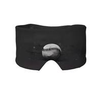 Masque cache-oreilles et yeux imprimé baseball - Doux et respirant, idéal pour les voyages, la méditation et une utilisation de nuit