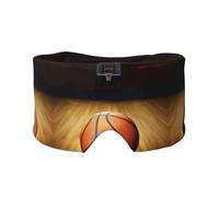 Masque cache-oreilles et yeux imprimé Basketball Arena - Doux et respirant, idéal pour les voyages, la méditation et une utilisation nocturne