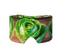Masque cache-oreilles et yeux imprimé chou lumineux - Bandeau de yoga réglable pour le voyage, garde au chaud et confortable