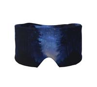 Masque cache-oreilles et yeux imprimé forêt étoilée - Doux et respirant, idéal pour les voyages, la méditation et l'utilisation de nuit