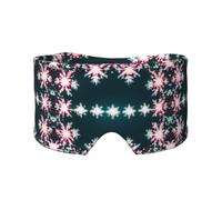 Masque cache-oreilles et yeux imprimé Merry Christmas - Bandeau réglable pour le yoga et les voyages - Garde au chaud - Aide confortable
