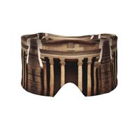 Masque cache-oreilles et yeux imprimé reliques antiques - Doux et respirant, idéal pour les voyages, la méditation et l'utilisation de nuit
