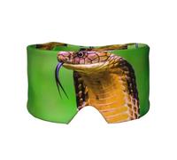 Masque cache-oreilles et yeux imprimé serpent Cobra - Doux et respirant, idéal pour les voyages, la méditation et une utilisation nocturne