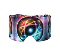 Masque cache-oreilles et yeux imprimé Wonderful Universe - Bloque la lumière - Réglable, idéal pour les voyages, la méditation et le yoga