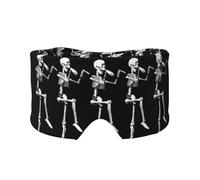 Masque cache-oreilles et yeux squelette pour Halloween - Réglable - Pour le yoga et le voyage - Garde au chaud - Aide confortable