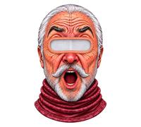 Masque Cagoule Homme 3D Vieillard Impression Visage Réaliste, Cagoule Thermique Extensible pour Protection du Visage et du Cou, Idéal Ski, Snowboard, Moto, Vélo, Sports Extérieurs et Déguisement
