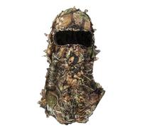 Masque camouflage intégral - Couvre-chef Ghillie à motif de feuilles 3D, masque et chapeau de chasse dissimulés, équipement de chasse extérieur léger et respirant | Observation tactique de la faune Pa