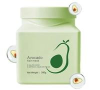 Masque Capillaire - 300g 10.58 Fl Oz Avocat Hydratant En Profondeur | Crème Nourrissante Pour Cheveux Secs Et Abîmés | Soin Protecteur Contre Les Pointes Fourchues Pour Une Chevelure Lisse Et Brillant