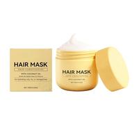 Masque capillaire à l’huile de noix de coco - Soin intensif pour cheveux secs et abîmés, réparation des pointes fourchues, renforce les racines et réduit la chute des cheveux (1pcs)