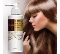 Masque Capillaire À La Kératine, Extrait De Maca Et Collagène, Hydratant En Profondeur, Adapté Aux Types De Cheveux Norm,Z