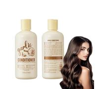 Masque Capillaire à l'Ail 300ml, Après-shampoing à l'ail, Réparation Intensive et Hydratation Profonde pour Cheveux Abîmés, Formule Naturelle pour des Cheveux Doux et Brillants