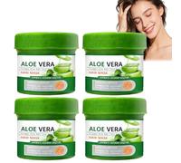 Masque capillaire à l'aloe vera, soin hydratant intense, après-shampoing non irritant, grand format, formules pour des cheveux plus lisses et nourrissants, masque capillaire léger et non gras. (4PCS)