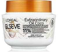 Masque capillaire à l'huile de noix de coco pour cheveux normaux à secs et indisciplinés Elseve Extraordinary Oil 300 ml