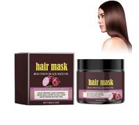 Masque Capillaire à l'oignon, Masque Réparateur, Améliorer la Frénésie des Cheveux, Cheveux et Apporte Plus de Brillance et de Douceur, Nourrissant et Hydratant, Pour Tous les Types de