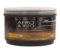 Masque capillaire Afro & Rizo 236g - Traitement hydratant et revitalisant en profondeur, sans sulfates, sans parabènes et sans huiles minérales pour les cheveux afro, bouclés, ondulés et stressés.