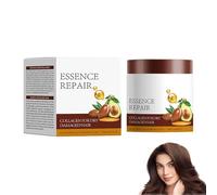 Masque capillaire au collagène, cure capillaire à la kératine avec 4 protéines hydrolysées, huile marocaine et avocat, après-shampoing nourrissant, extraits de gentiane de calendula pour cheveux secs