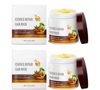 Masque Capillaire au Collagène - Traitement Réparateur avec Kératine, Maca et Huiles d’Avocat - Restaure Force, Brillance et Douceur - Soin Nourrissant pour Cheveux Secs et Abîmés. (2pcs)