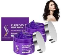Masque capillaire au collagène violet, hydratant et nourrissant en profondeur pour cheveux secs, réparateur pour cheveux abîmés, brillance accrue, masque capillaire pour cheveux crépus