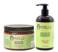 Masque capillaire fortifiant au romarin et shampooing fortifiant au romarin de Mielle Organics