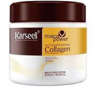 Karseell MACA CARE SYSTEM Masque Cheveux Collagène Huile d’Argan Coco Professionnel Hydratant Nourrissant Réparateur Cheveux Secs Abîmés Colorés Bouclés Lisses Anti Frisottis Sans Sulfates 500ml