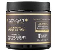 Kerargan - Masque Capillaire Anti-Chute à l'Huile de Ricin - Soin Intensif pour Cheveux Secs et Cassants - Enrichi en Aloe Vera - Sans sulfate, OGM, huile minérale - 500ml
