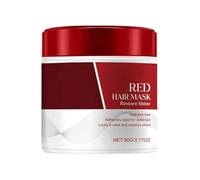Masque Capillaire - Masque Rouge Repigmentant 90g | Après-shampoing Nourrissant Traitant La Couleur | Masquee Réparateur Hydratant Pour Le Soin Des Cheveux Secs, Frisés Et Abîmés, À La Maison Et En Sa