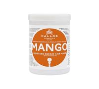 Masque capillaire réparateur hydratant à la mangue Kallos Cosmetics KJMN pour cheveux secs, abîmés et traités chimiquement. Hydrate, apporte de la brillance et du volume grâce à l'huile de mangue - 1