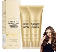 Masque capillaire revitalisant 8 secondes pour cheveux abîmés après coloration à chaud,traitement professionnel à la kératine,soin quotidien pour permanente et après-shampoing réparateur de coloration